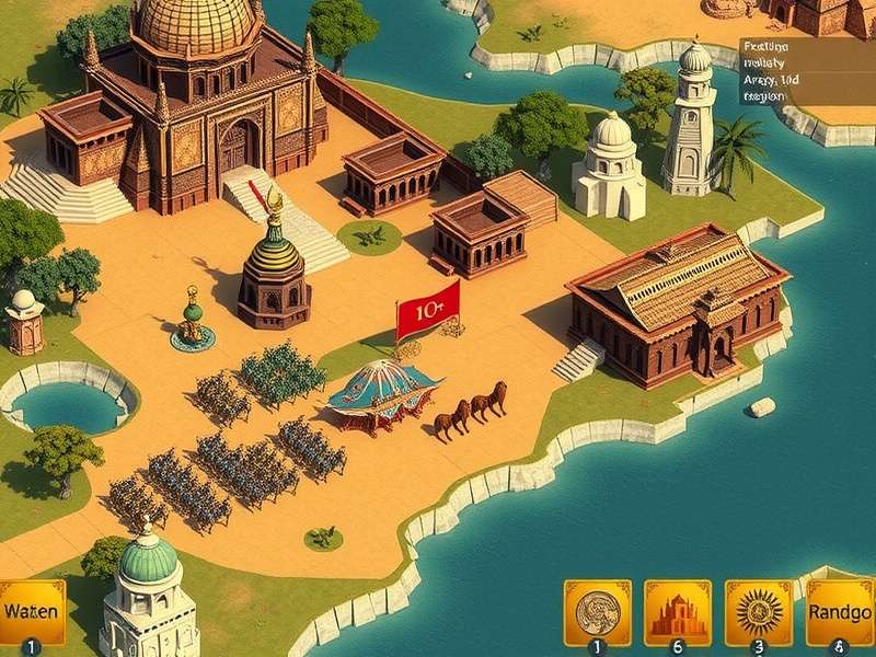 Sovereign S Odyssey faction selection screen showing different ancient Indian kingdoms